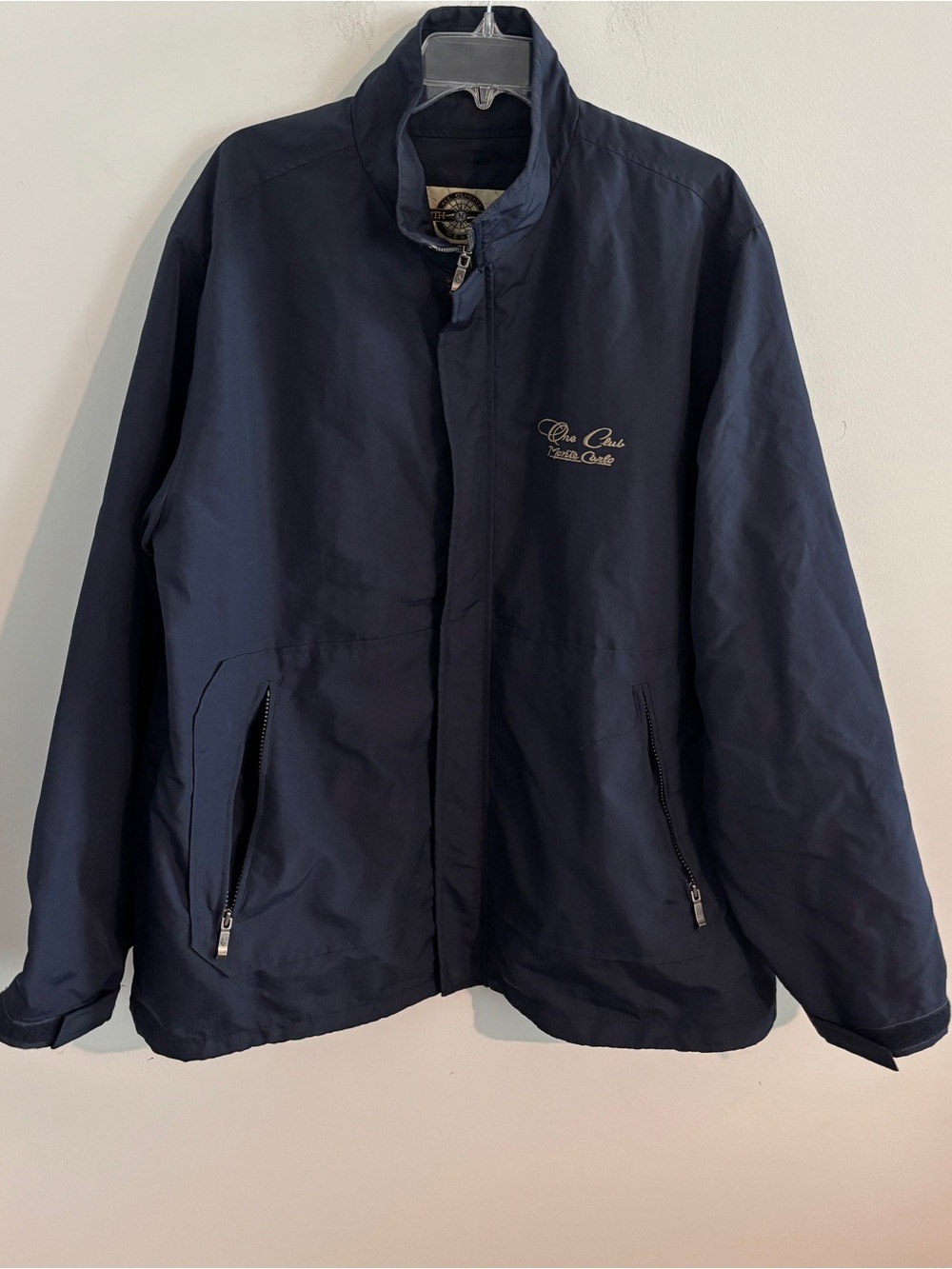 North End Vintage Monte Carlo "Pro Club" lightweight full-zip windbreaker jacket